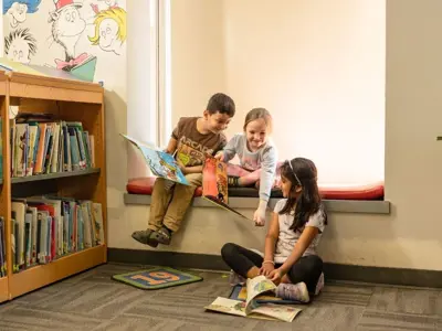 Children reading a book